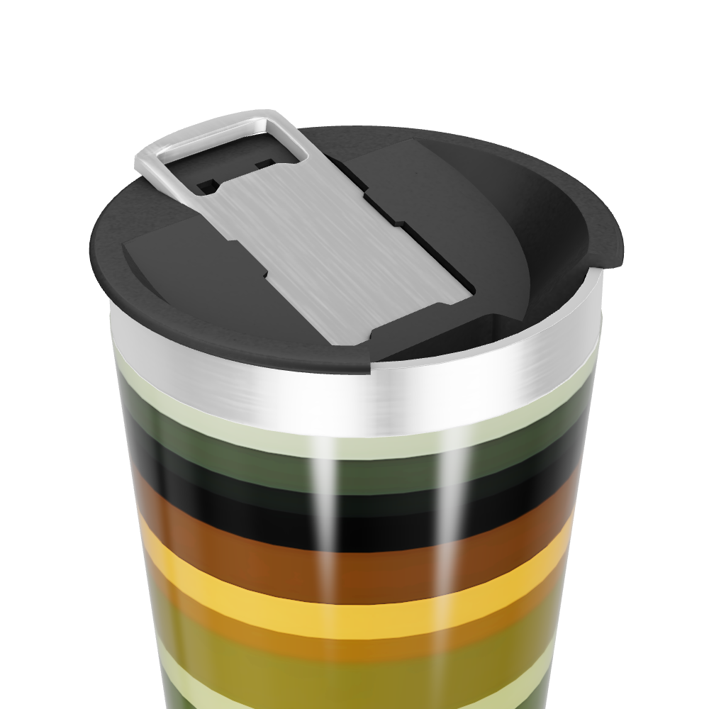 Copo Térmico - Listras Multicoloridas