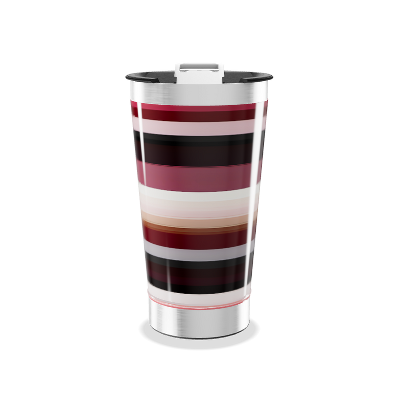Copo Térmico - Listrado Inox