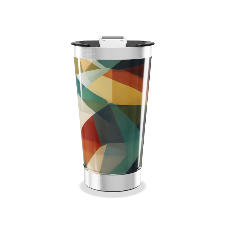 Copo Térmico - Estampa Geométrica Colorida