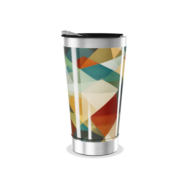 Copo Térmico - Estampa Geométrica Colorida