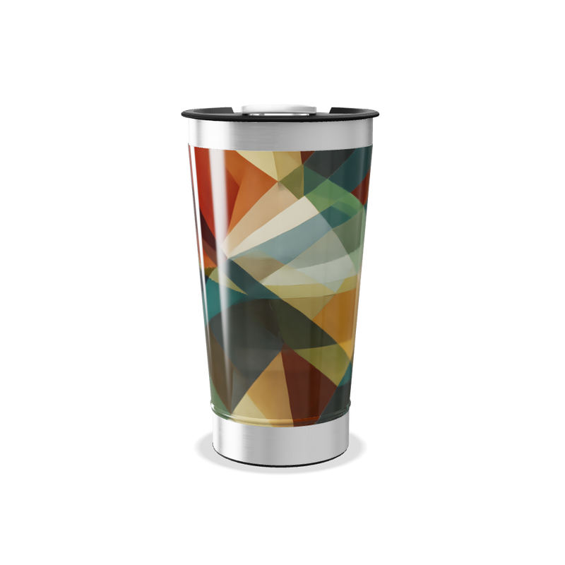 Copo Térmico - Estampa Geométrica Colorida