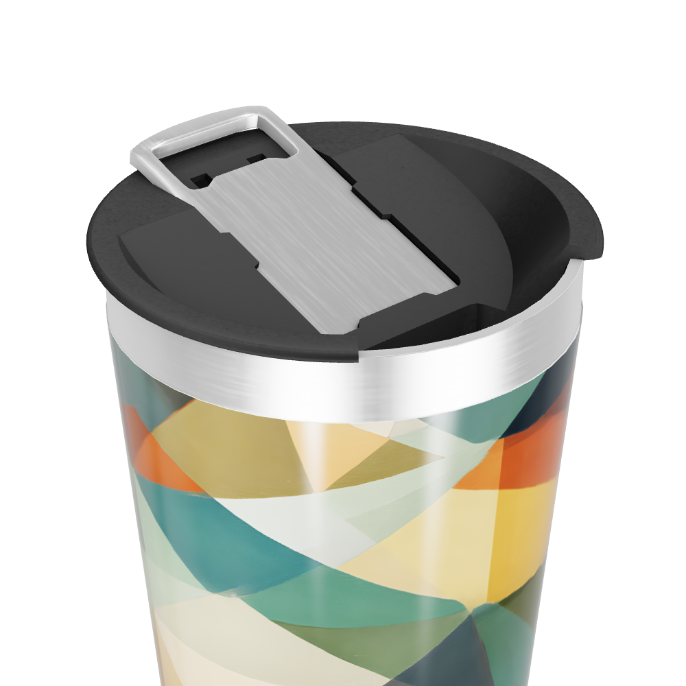 Copo Térmico - Estampa Geométrica Colorida
