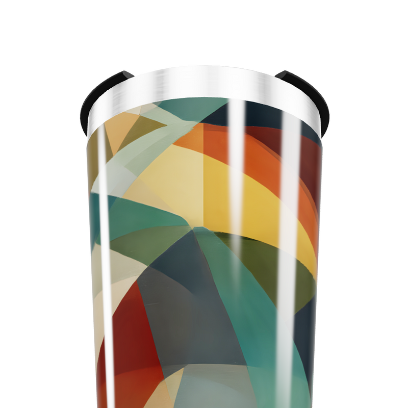 Copo Térmico - Estampa Geométrica Colorida
