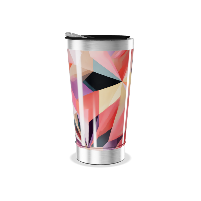 Copo Térmico - Estampa Geométrica Colorida