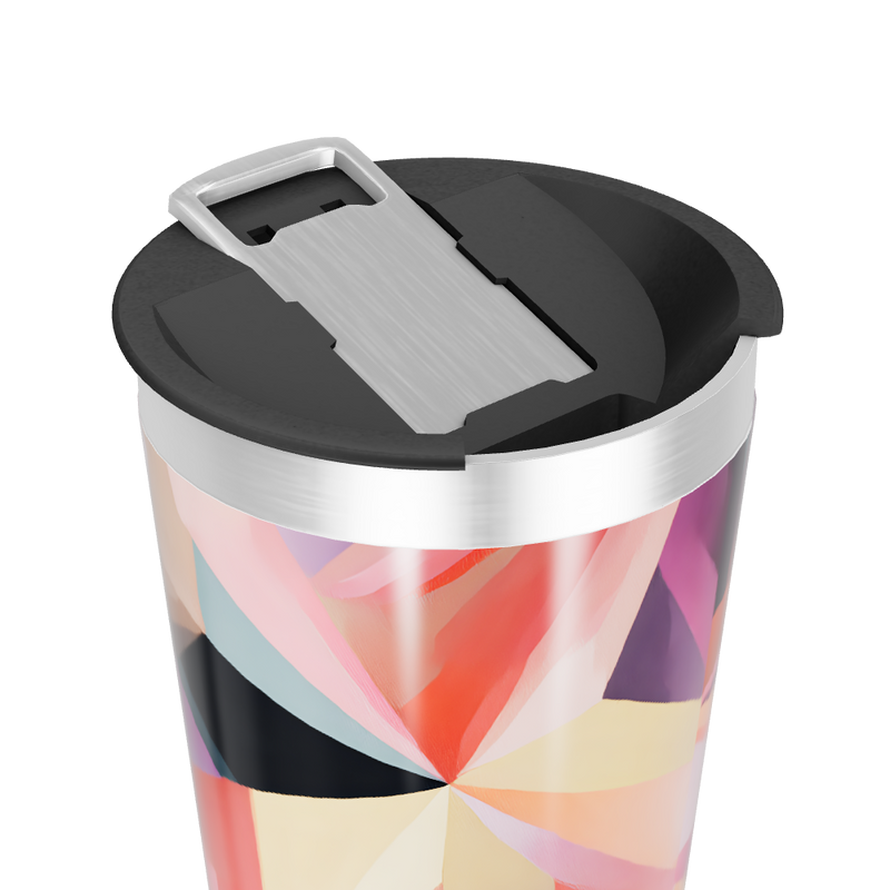 Copo Térmico - Estampa Geométrica Colorida