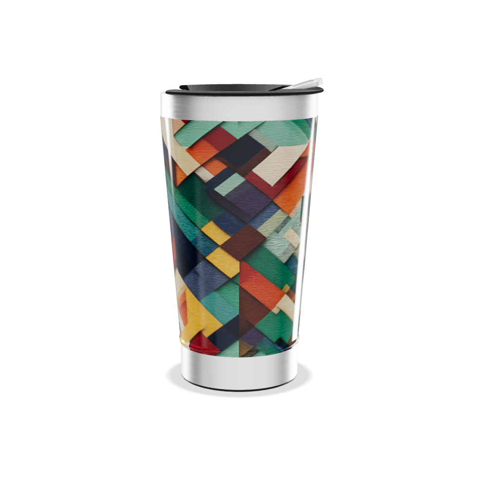 Copo Térmico - Estampa Geométrica Colorida