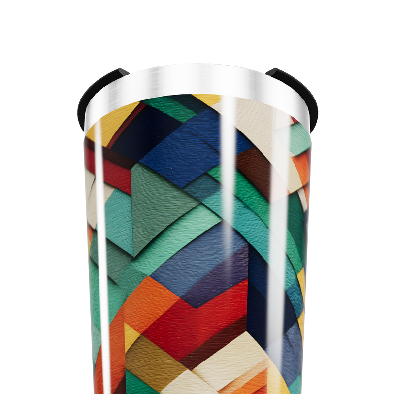 Copo Térmico - Estampa Geométrica Colorida