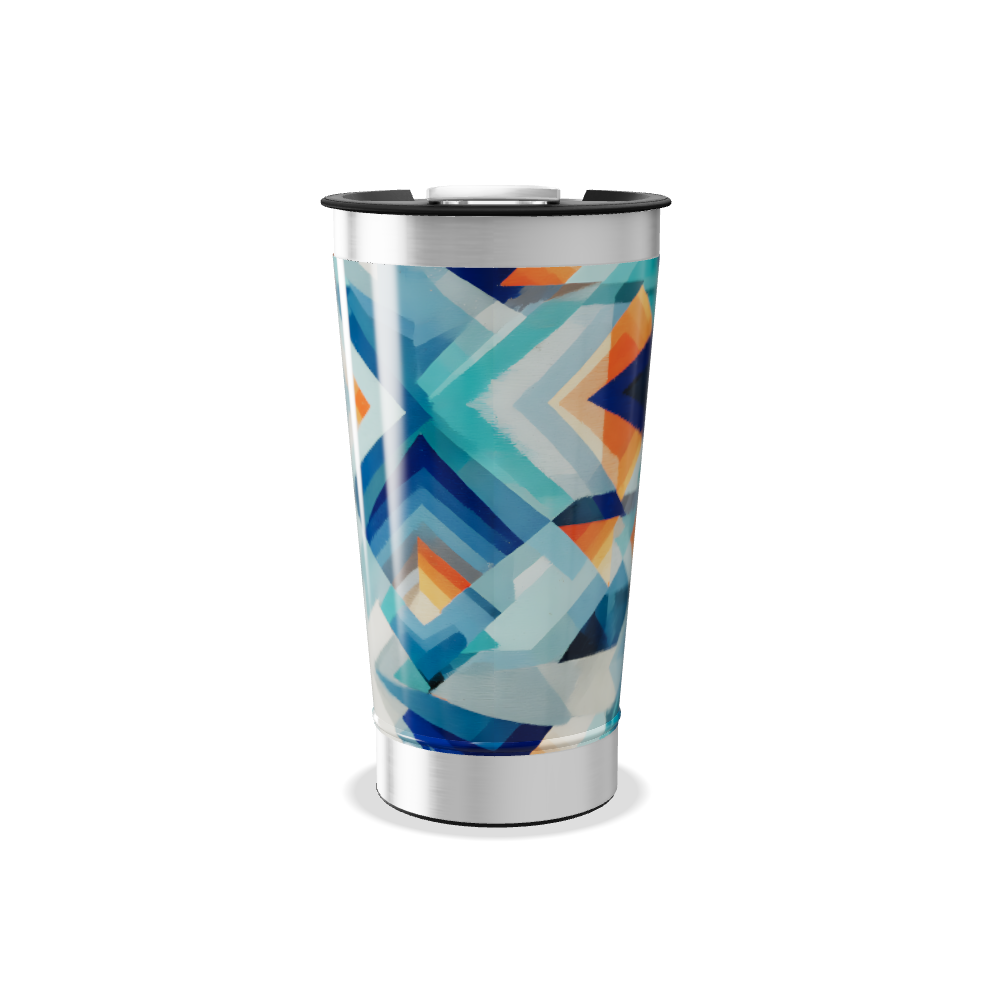Copo Térmico - Estampa Geométrica Colorida