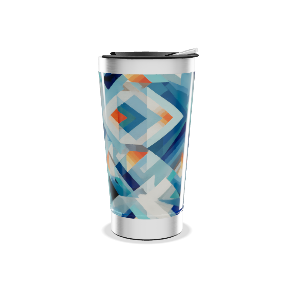 Copo Térmico - Estampa Geométrica Colorida
