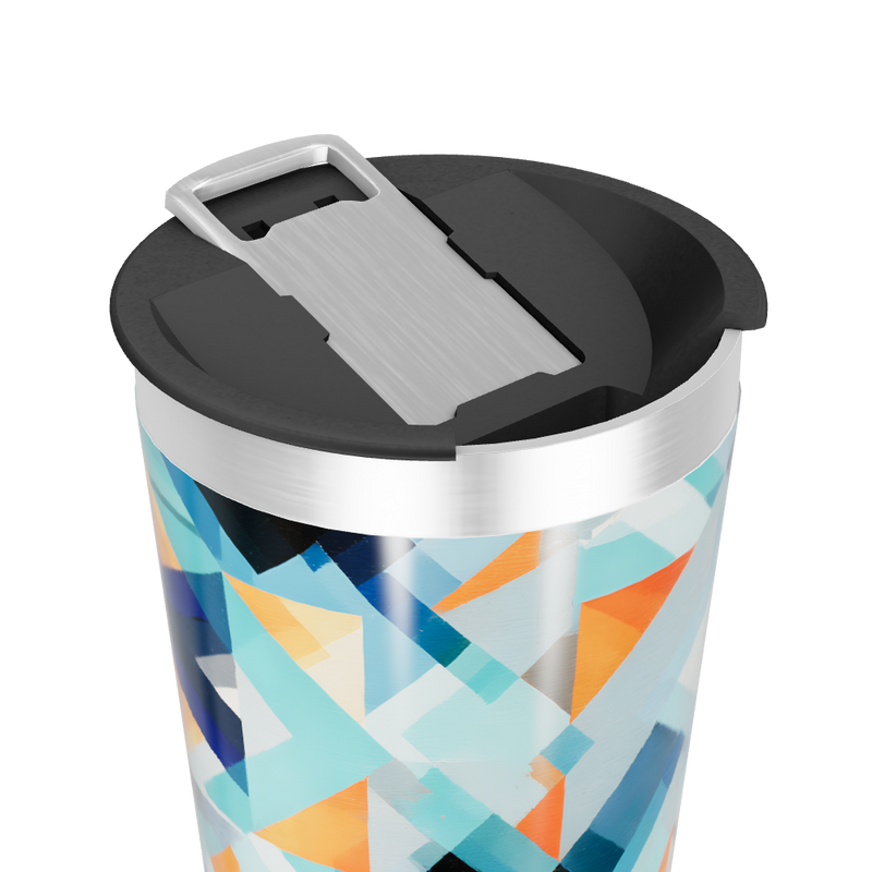 Copo Térmico - Estampa Geométrica Colorida