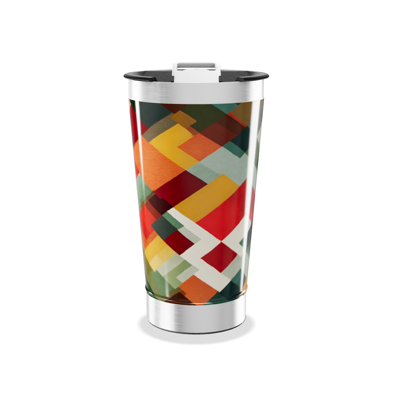 Copo Térmico - Estampa Geométrica Colorida