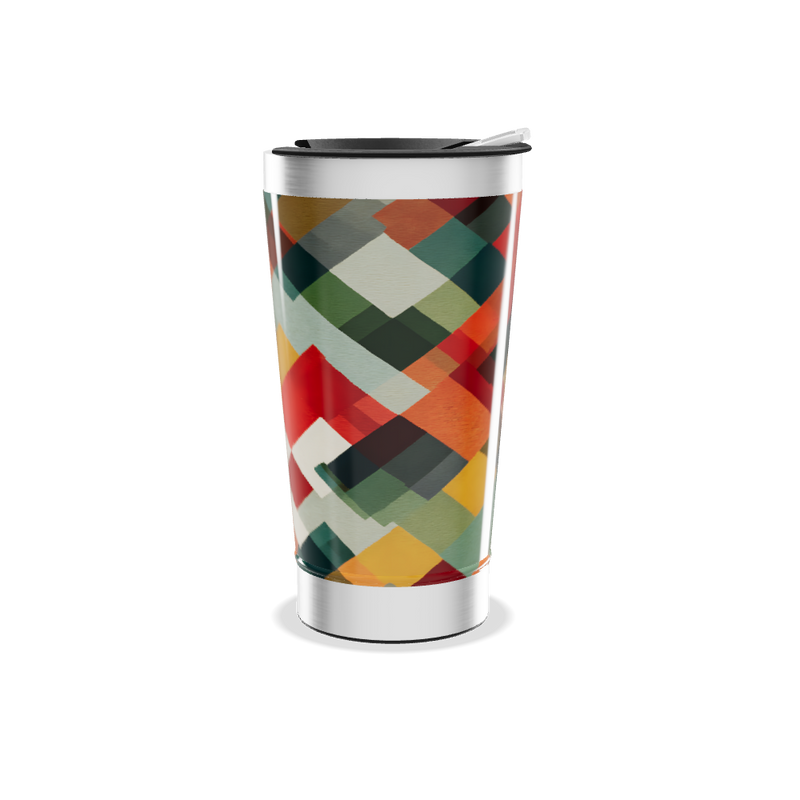 Copo Térmico - Estampa Geométrica Colorida