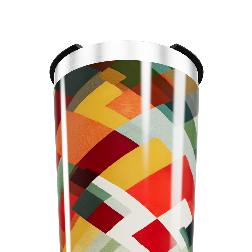 Copo Térmico - Estampa Geométrica Colorida