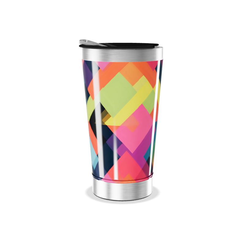 Copo Térmico - Estampa Colorida Geométrica