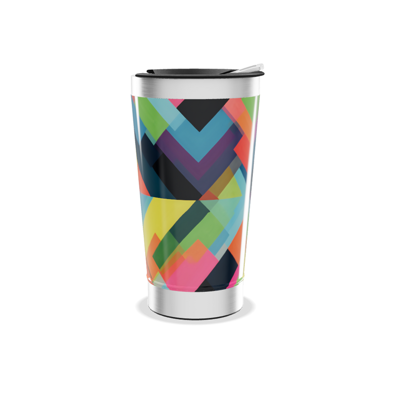 Copo Térmico - Estampa Colorida Geométrica