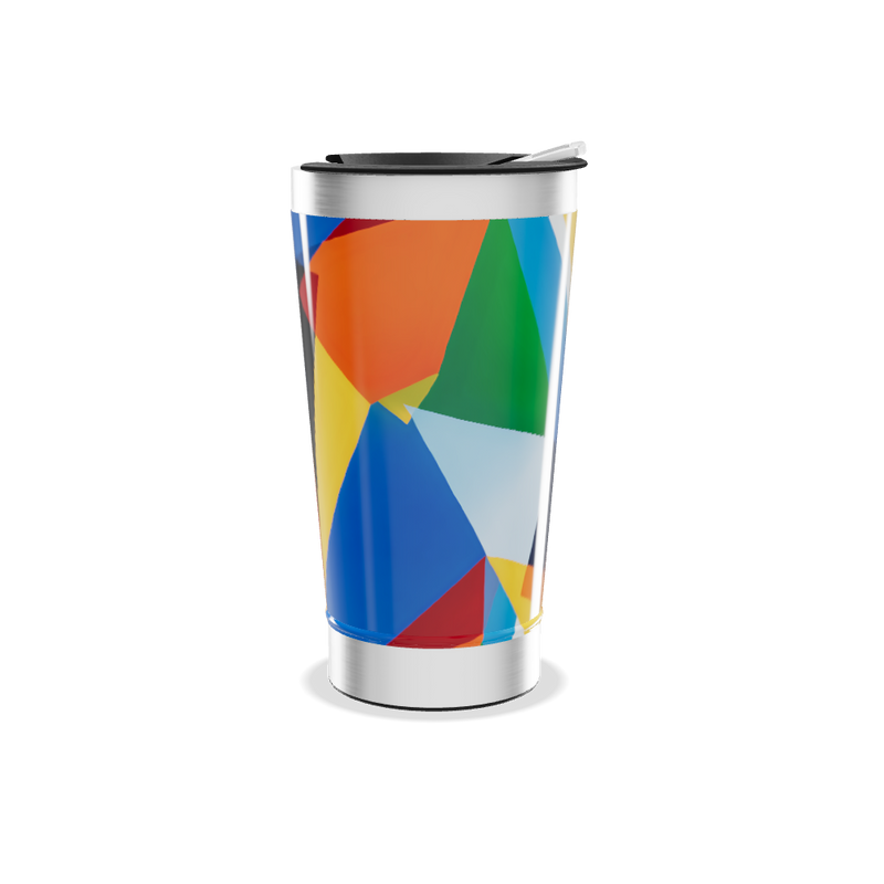 Copo Térmico - Estampa Geométrica Colorida