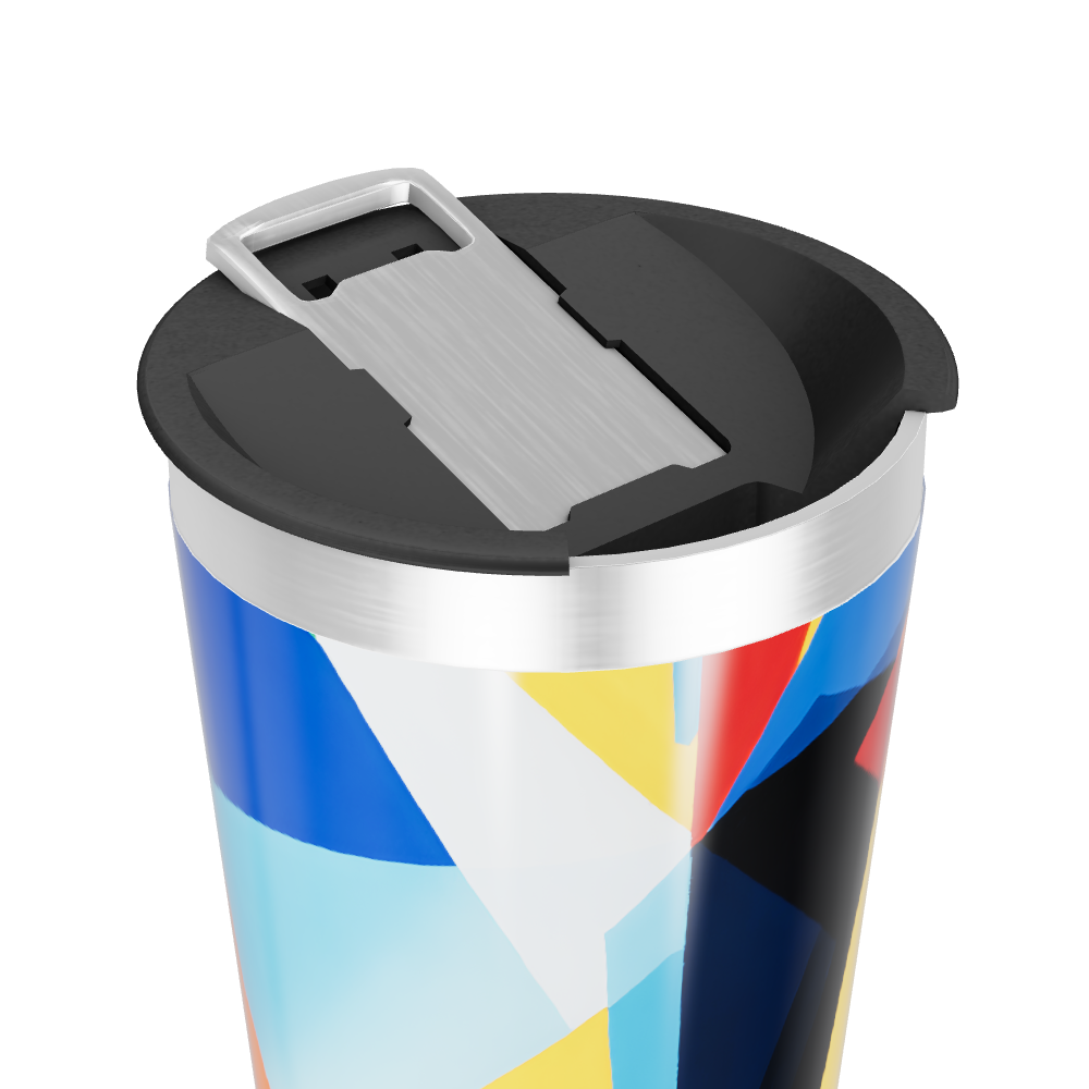 Copo Térmico - Estampa Geométrica Colorida