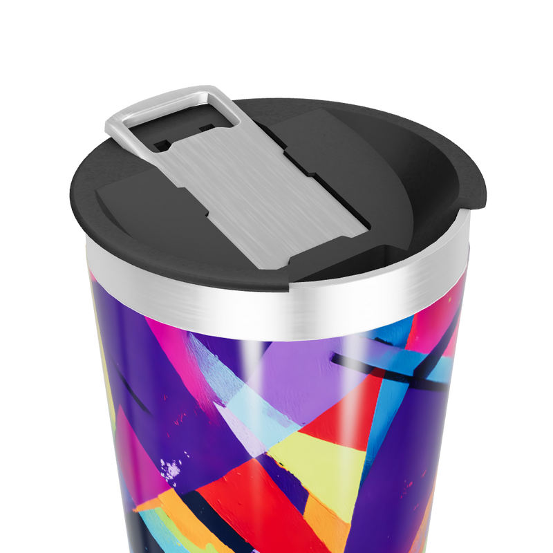 Copo Térmico - Design Abstrato Colorido