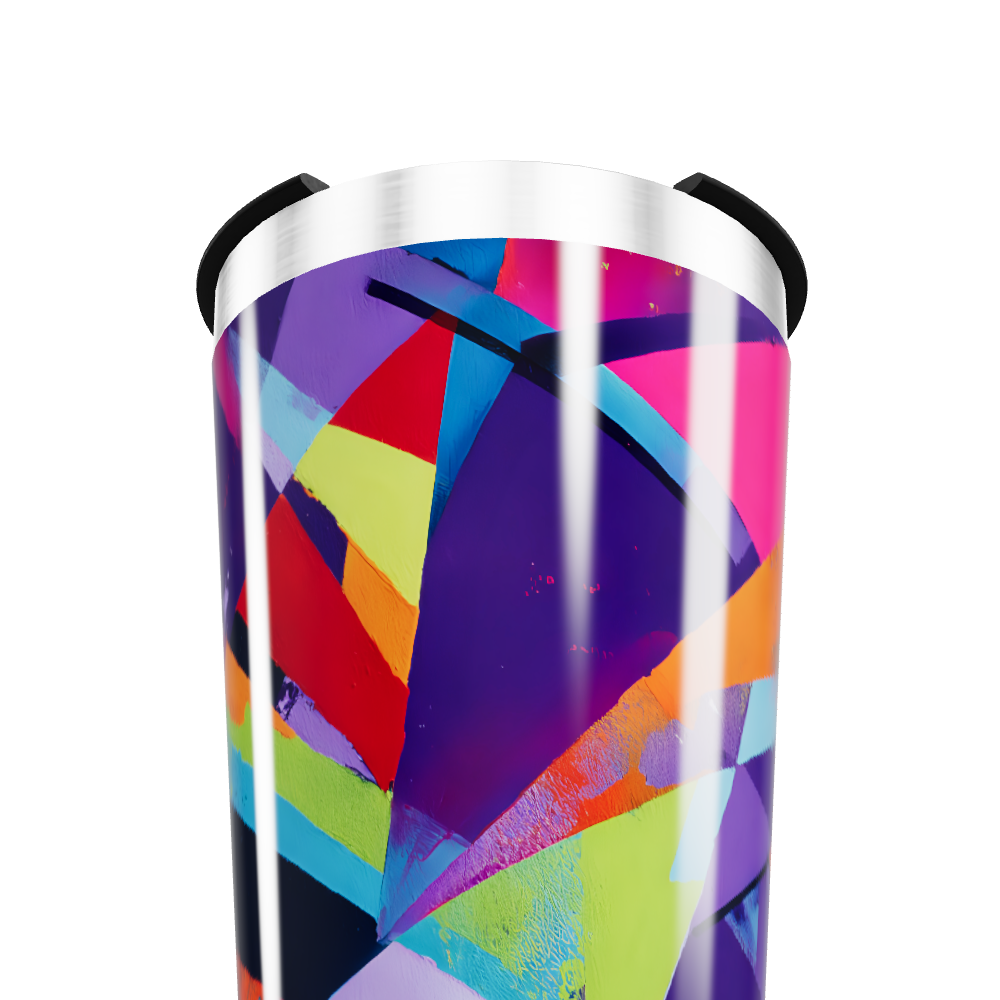 Copo Térmico - Design Abstrato Colorido