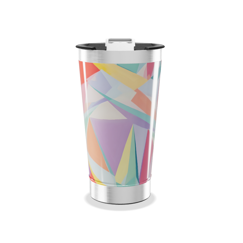 Copo Térmico - Estampa Geométrica Colorida