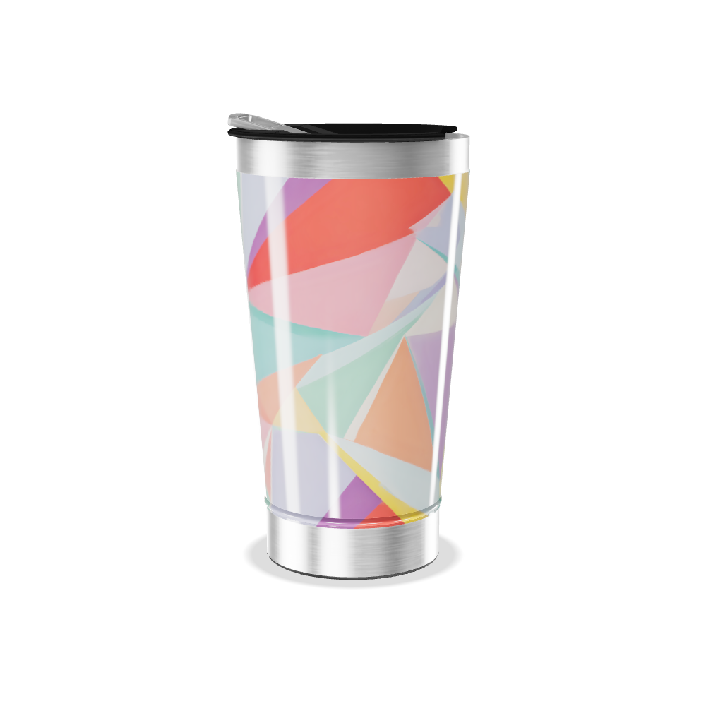 Copo Térmico - Estampa Geométrica Colorida
