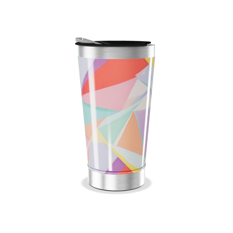 Copo Térmico - Estampa Geométrica Colorida