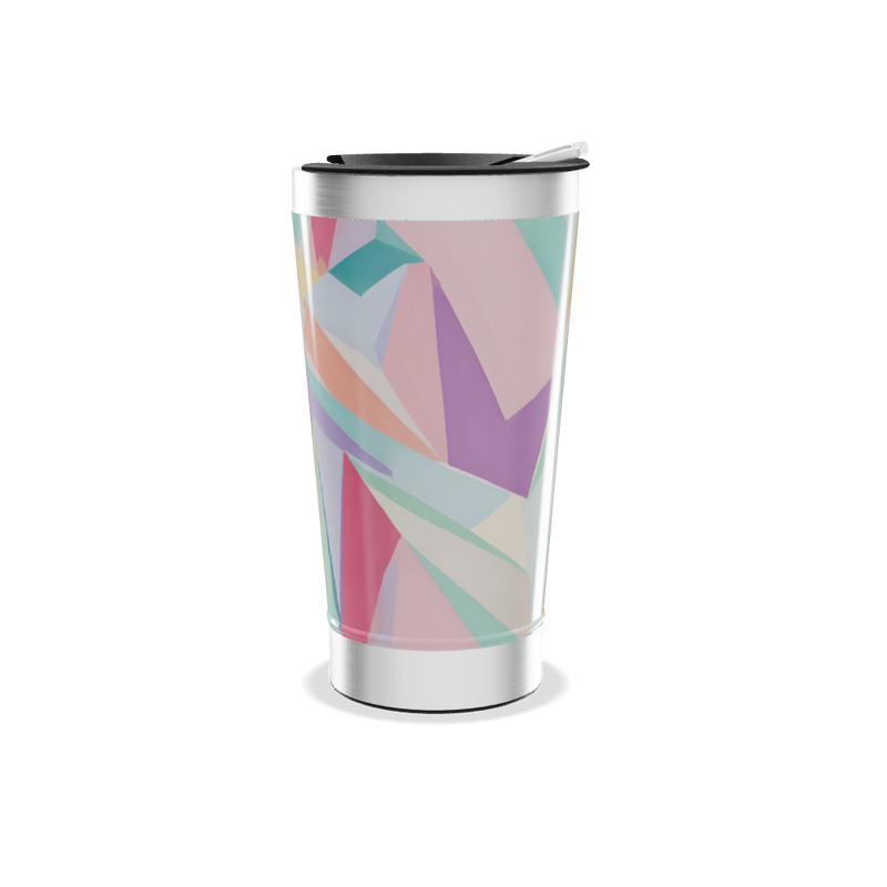 Copo Térmico - Estampa Geométrica Colorida