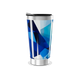 Copo Térmico - Azul com Estampa Geométrica