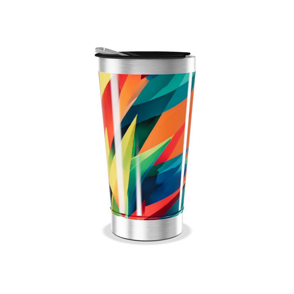 Copo Térmico - Estampa Colorida Aço Inox