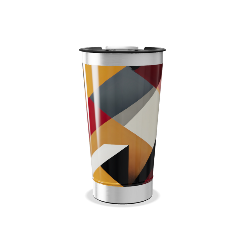 Copo Térmico - Abstrato Multicolorido Aço