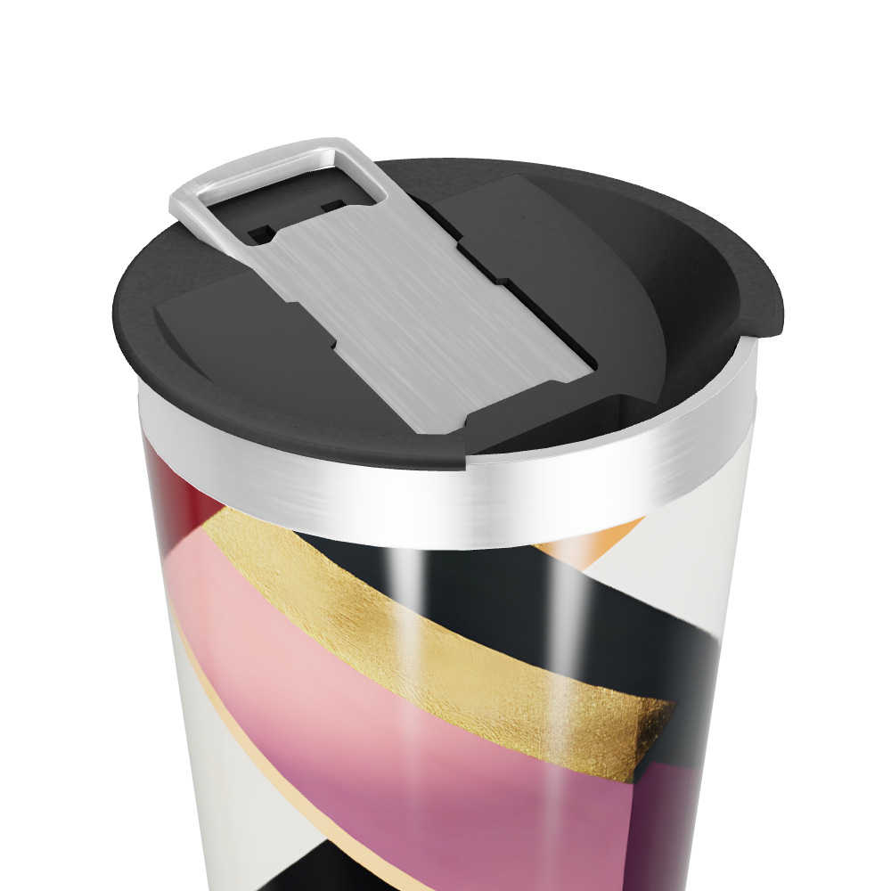 Copo Térmico - Abstrato Multicolorido Aço