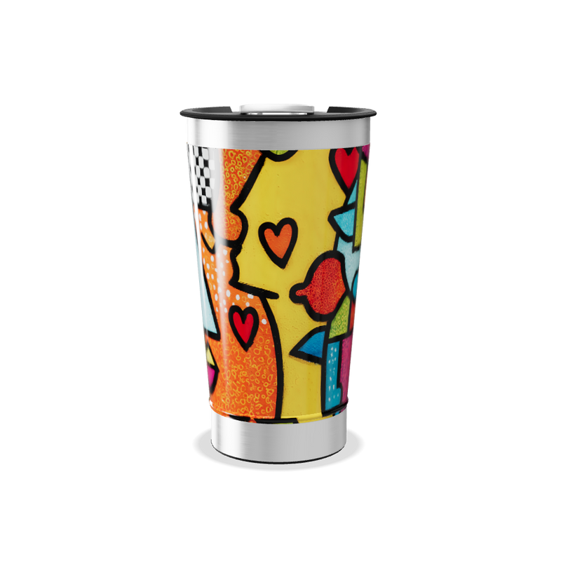 Copo Térmico - Arte Colorida Inox