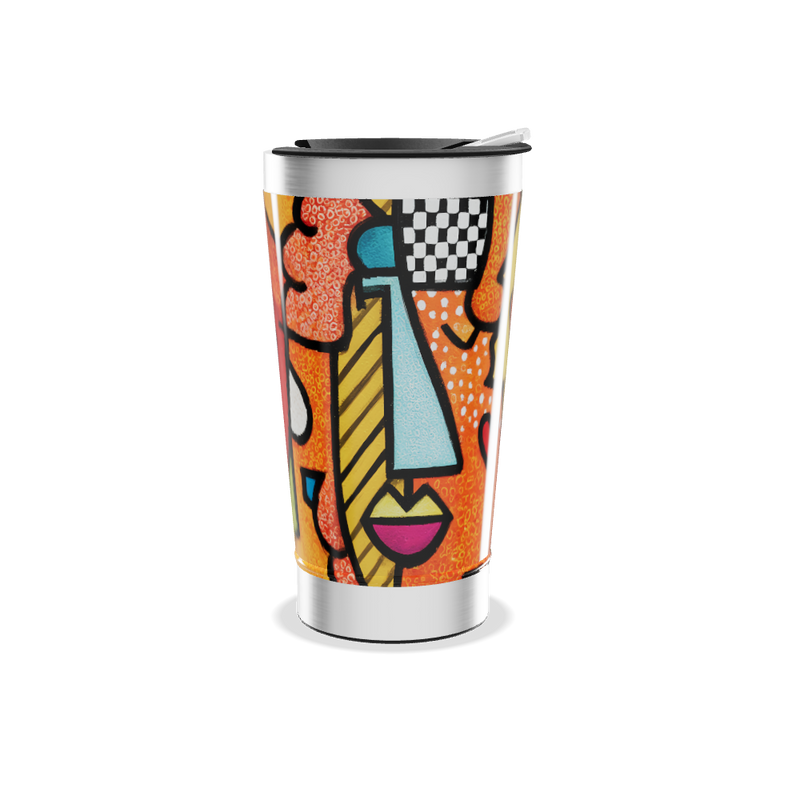Copo Térmico - Arte Colorida Inox