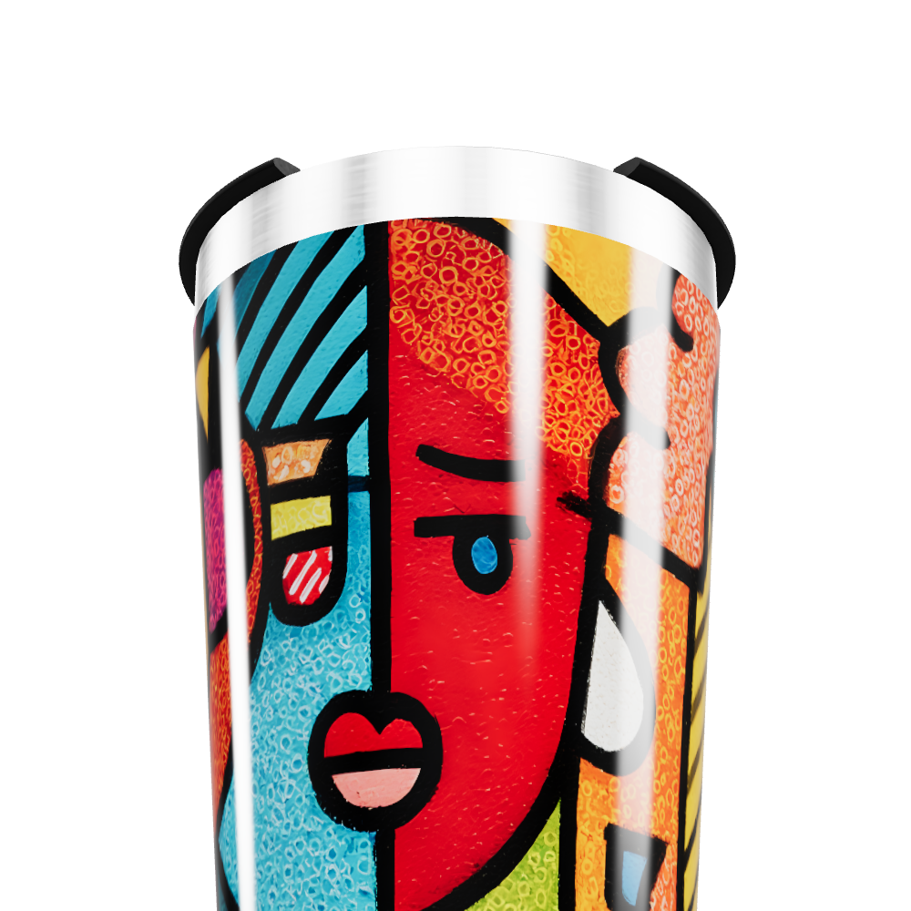 Copo Térmico - Arte Colorida Inox