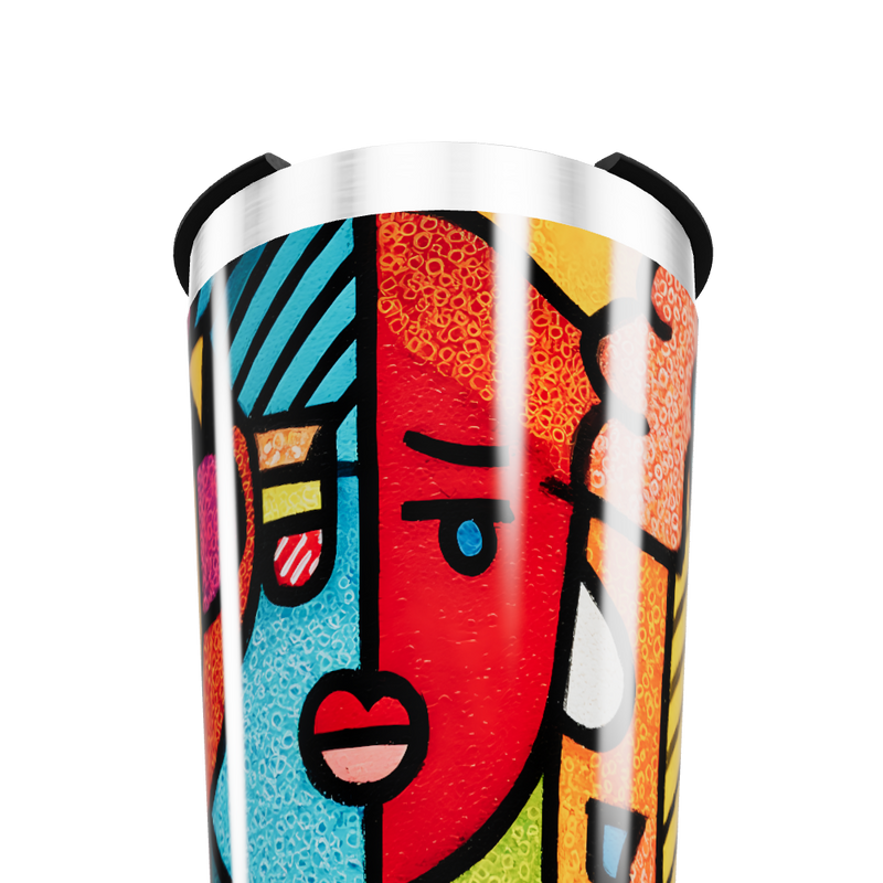 Copo Térmico - Arte Colorida Inox
