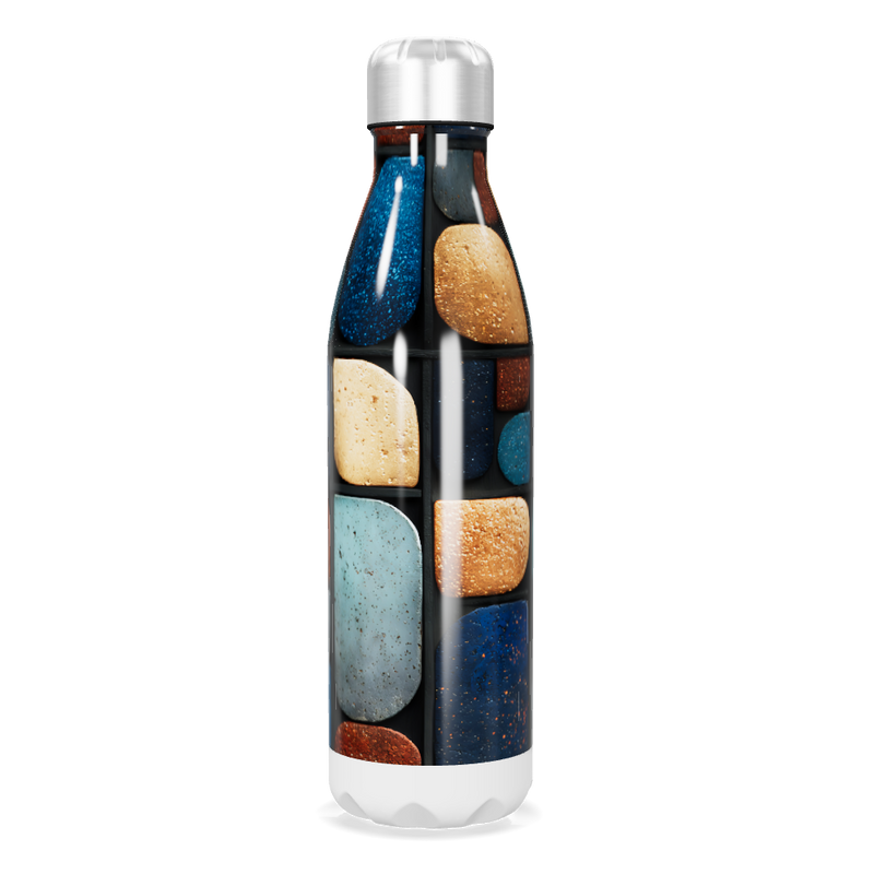 Garrafa Inox - Pedras Coloridas