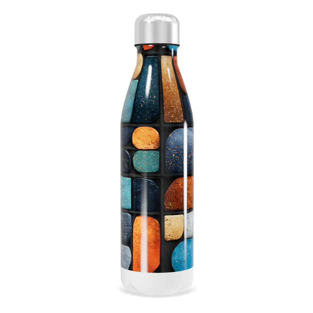 Garrafa Inox - Pedras Coloridas