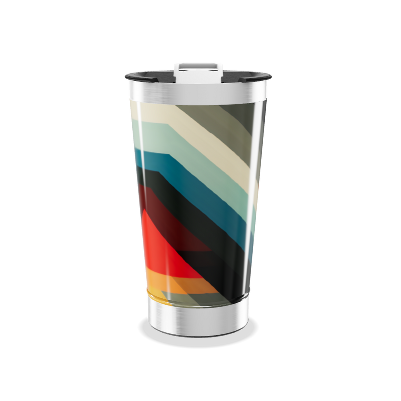 Copo Térmico - Estampa Geométrica Colorida