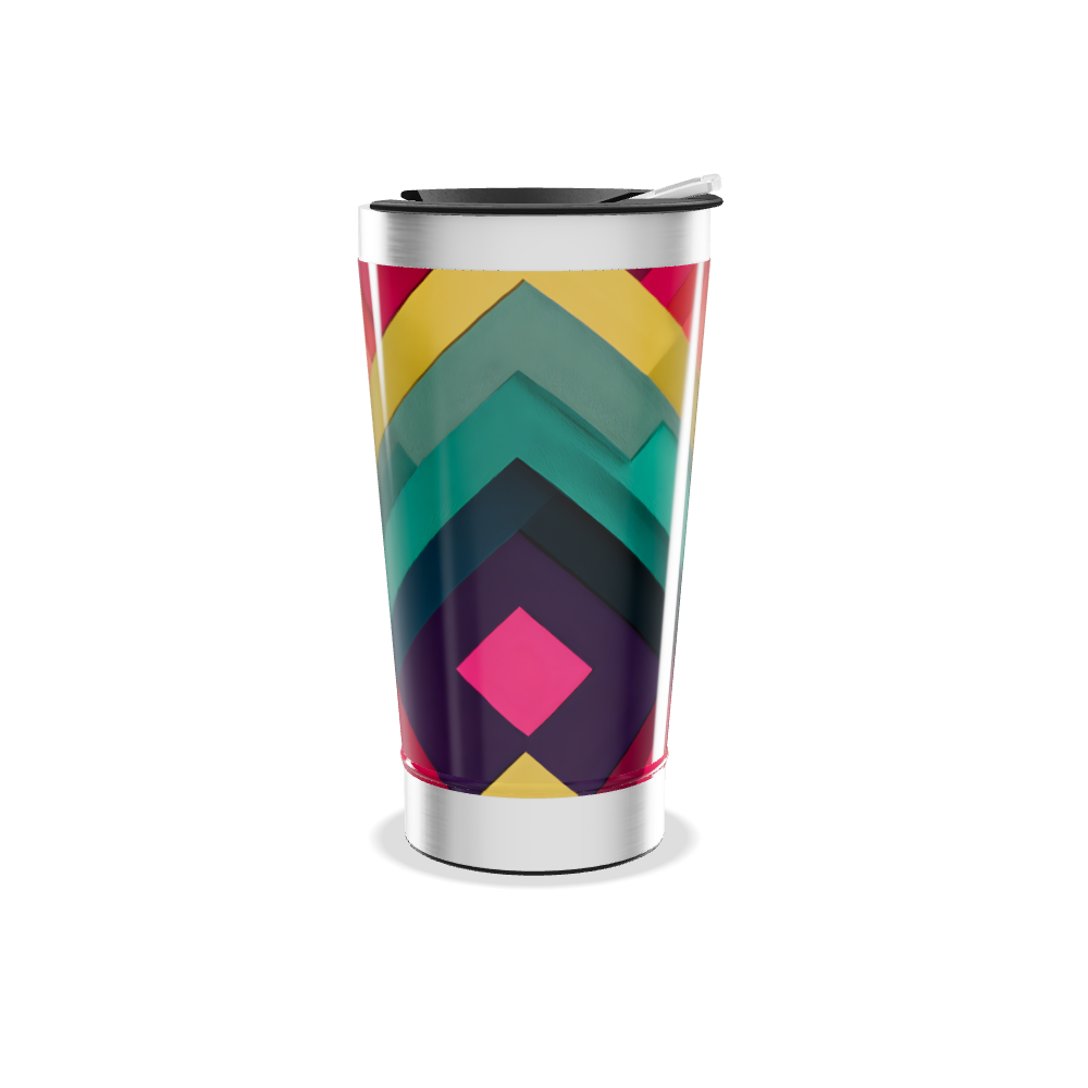 Copo Térmico - Estampa Colorida Geométrica