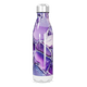Garrafa Inox - Roxa com Design Marmorizado