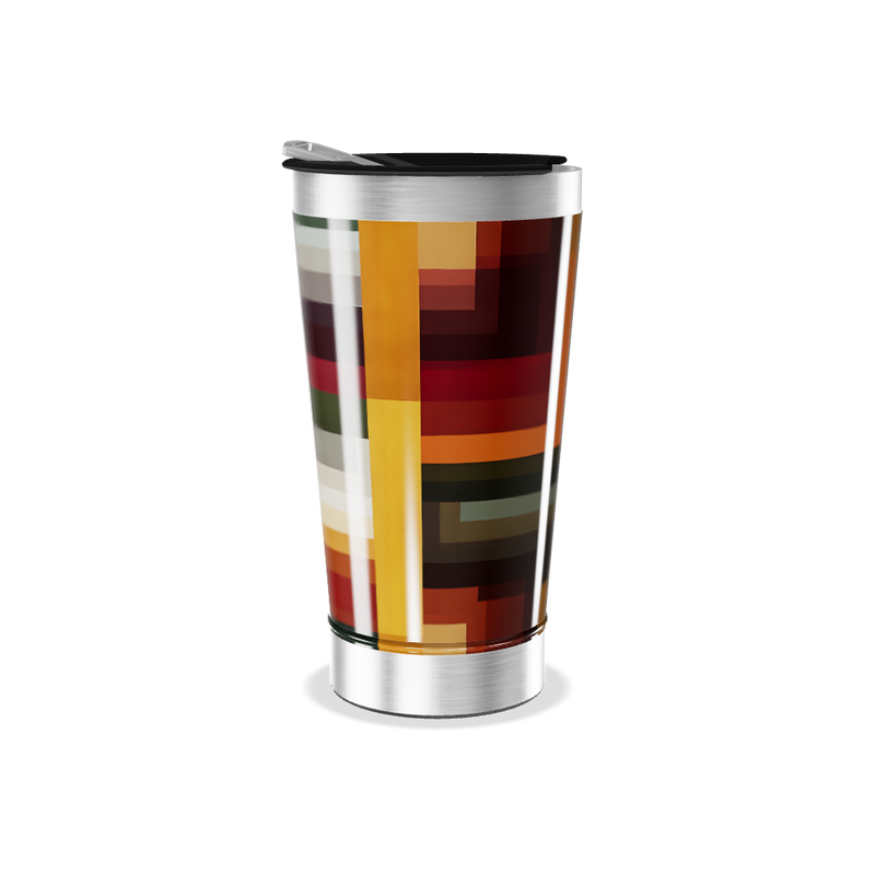 Copo Térmico - Estampa Geométrica Colorida