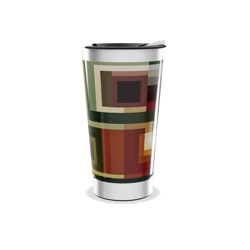 Copo Térmico - Estampa Geométrica Colorida