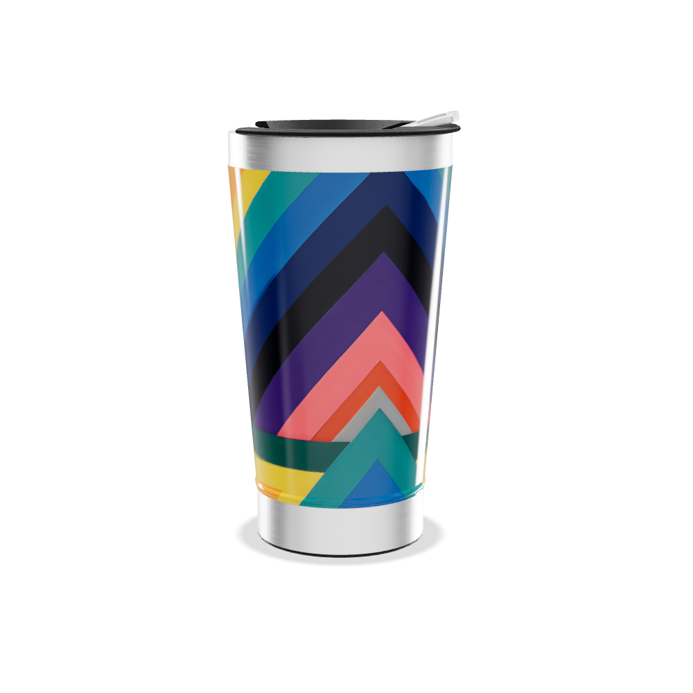 Copo Térmico - Colorido com Tampa