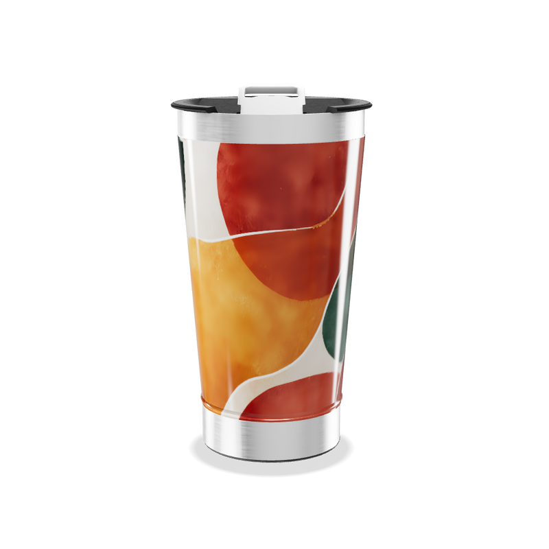 Copo Térmico - Estampa Abstrata Colorida