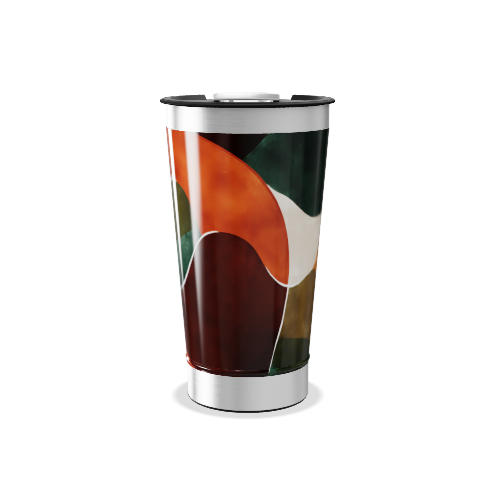 Copo Térmico - Estampa Abstrata Colorida