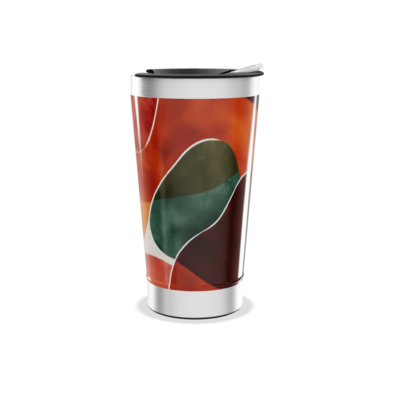 Copo Térmico - Estampa Abstrata Colorida