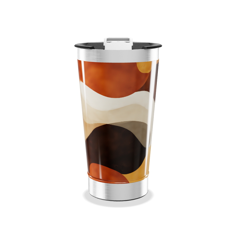 Copo Térmico - Estampa Abstrata Colorida