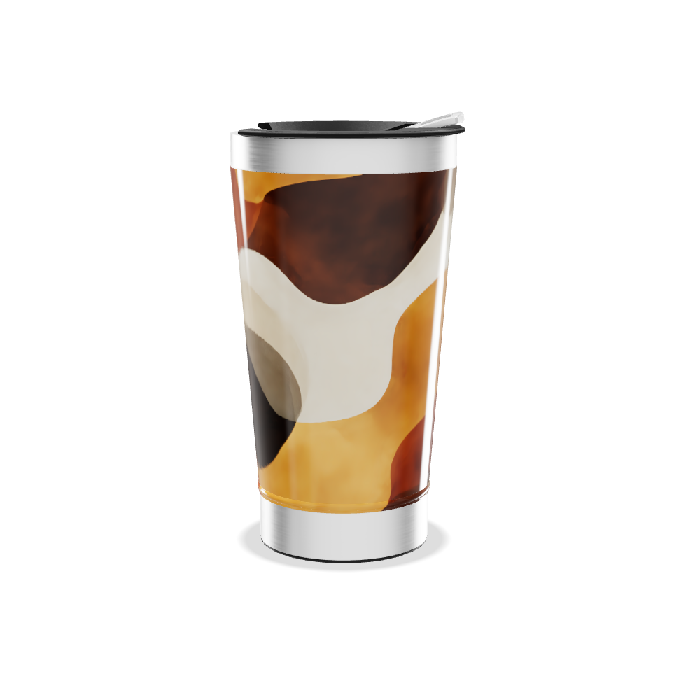 Copo Térmico - Estampa Abstrata Colorida