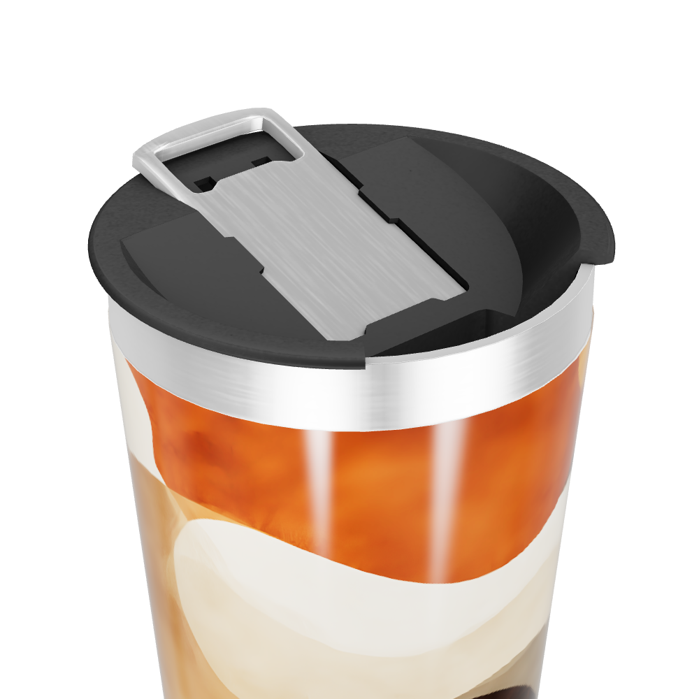 Copo Térmico - Estampa Abstrata Colorida