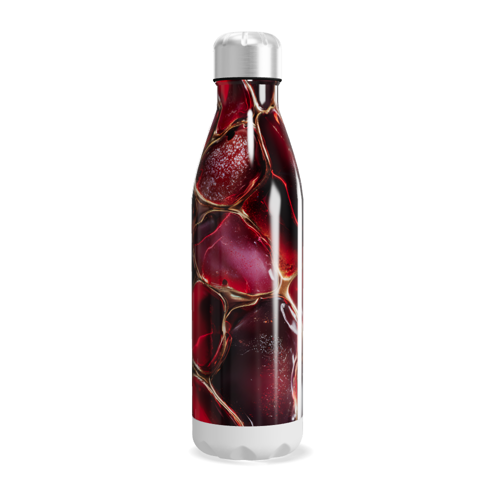 Garrafa Inox Estampada Vermelha